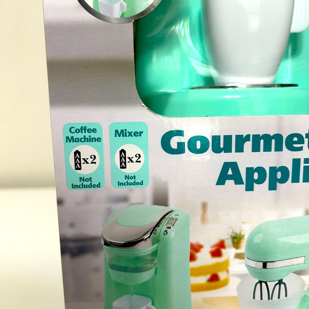 Gourmet Children's or Kids' Play Kitchen Appliances Set - Teal - Picture 5 of 8